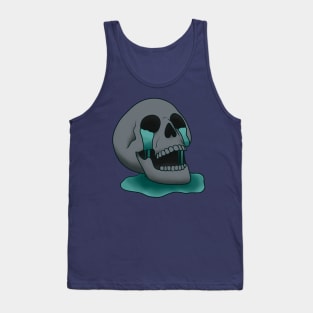 Skull Fountain (Water/Blue) Tank Top